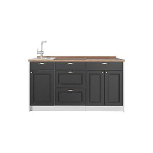 Vicco KUCHYŇSKÝ BLOK Fame-Line, Anthrazit-Gold Landhaus, 150 cm, PD Dub obraz