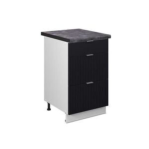 Vicco SPODNÍ SKŘÍŇKA KUCHYŇSKÉ LINKY Fame-Line Černý pruhovaný 50 cm , PD Antracit obraz