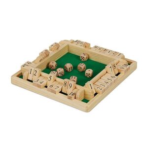 Relaxdays HRA Zelená Shut the Box 10-klapek obraz