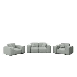 Kaiser Möbel ZAHRADNÍ SEDACÍ SOUPRAVA 2+1+1 MALIBU tkanina Odyssey Světle šedá obraz