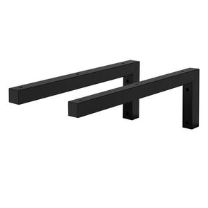 ML-DESIGN NÁSTĚNNÁ KONZOLA, sada 2 ks, tvar L, 400 x 150 mm, černá, z oceli obraz