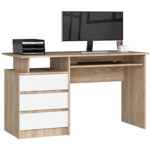 RAUMHIRSCH FURNITURE PSACÍ STŮL dub Sonoma, bílá 77/135/60 obraz