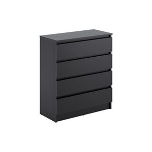 Home Collective KOMODA se 4 zásuvkami, šířka 76 cm, antracitová obraz