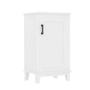 Modfu KOUPELNOVÁ skříňka s umyvadlem z MDF a keramiky 51x34x83 cm bílá s nastavitelnou policí a dvířkovým úložným prostorem obraz
