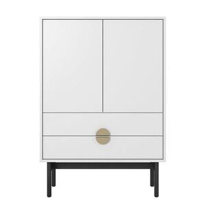 Selsey VYSOKÁ KOMODA Stoon II 2-dveřová 85 cm obraz