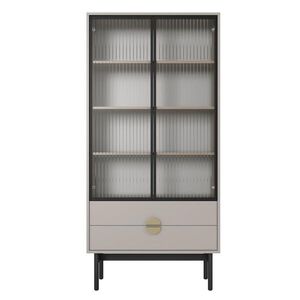 Selsey VITRÍNA Stoon II taupe 175 cm obraz