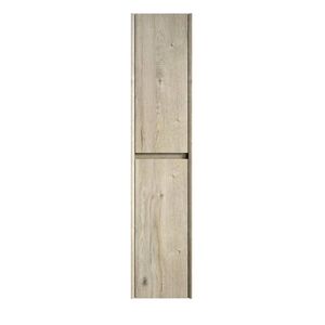 Modfu KOUPELNOVÁ nástěnná skříňka z překližky 30x24x140 cm krémově bílá se 2 dvířky, nastavitelnými policemi a tlumeným zavíráním obraz