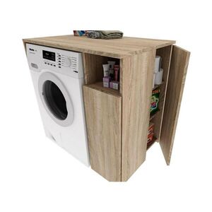 RAUMHIRSCH FURNITURE SKŘÍŇ NA PRAČKU Naddomová skříň s přihrádkami – vhodná pro pračku a sušičku 96/88/62 obraz