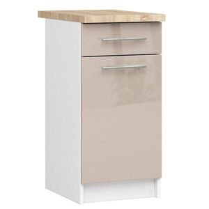 RAUMHIRSCH FURNITURE SPODNÍ SKŘÍŇKA bílá, lesklá cappuccino 85/40/46 obraz