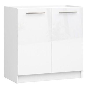 RAUMHIRSCH FURNITURE SPODNÍ SKŘÍŇKA bílá, bílý lesk 82/80/46 obraz