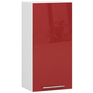 RAUMHIRSCH FURNITURE ZÁVĚSNÁ SKŘÍŇ Bílá, červená lesklá 72/40/30 obraz