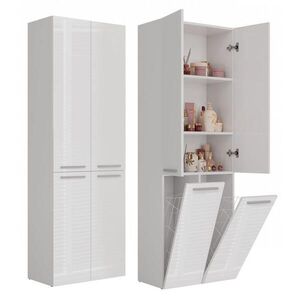RAUMHIRSCH FURNITURE KOUZELNA SKŘÍŇKA Bílá, lesklá bílá 60/174/30 obraz
