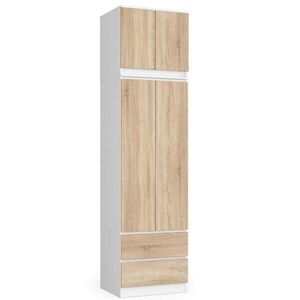 RAUMHIRSCH FURNITURE ŠATNÍK Bílý, dub Sonoma 234/60/51 obraz