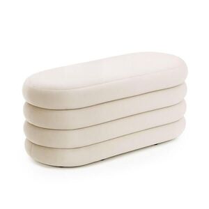 RAUMHIRSCH FURNITURE ČALOUNĚNÁ LAVIČKA s úložným prostorem, krémová obraz