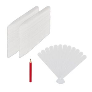 Relaxdays ŠTÍTKY Bílé zapichovací 300-dílná sada plast obraz