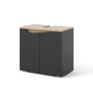 Vicco TOALETNÍ STOLEK PRO UMYVADLO Marelle Antracit/Artisan 60 x 57.5 cm se 2 dveřmi obraz