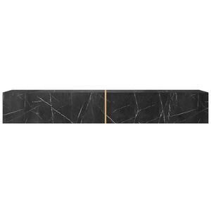 Selsey TV stolek Bisira černý mramorový dekor / zlatý 200/30/32 cm obraz