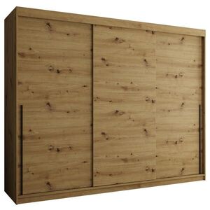 Home Collective ŠATNÍ SKŘÍŇ S POSUVNÝMI DVEŘMI 250 cm šířka, Artisan s černým úchytem obraz