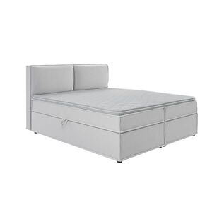 S-Style POSTEL BOXSPRING 180/200 cm Eclipse ze stříbrného mikrovlákna obraz