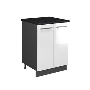 Vicco SKŘÍŇKA POD DŘEZ Fame-Line, Bílá vysoký lesk/Antracit, 60 cm obraz