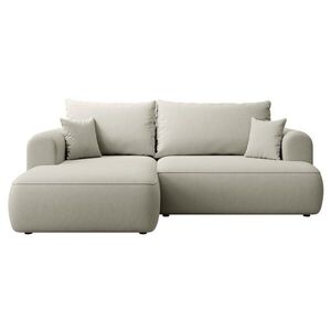 Selsey ROHOVÁ ROZKLÁDACÍ POHOVKA Ovo Mini světle béžová, se sametovým potahem Easy Clean obraz