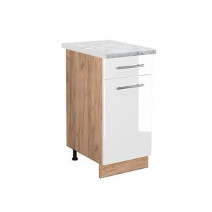 Vicco SPODNÍ SKŘÍŇKA KUCHYŇSKÉ LINKY Fame-Line Bílá vysoký lesk 40 cm , PD Mramor obraz