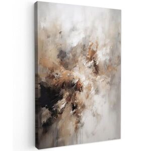 MuchoWow OBRAZ NA PLÁTNĚ Barva - abstraktní - béžová - umění 20x30 cm obraz