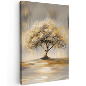MuchoWow OBRAZ NA PLÁTNĚ Malba - Strom - Abstraktní - Listy 80x120 cm obraz