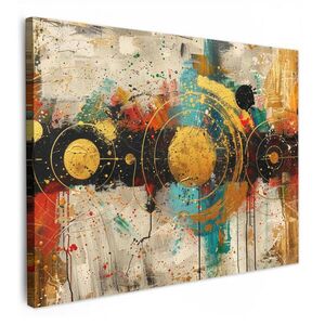MuchoWow OBRAZ NA PLÁTNĚ Abstraktní - Umění - Zlato - Moderní 70x50 cm obraz