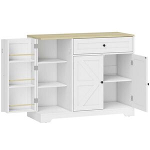 HOMCOM KOMODA MDF bílá obraz