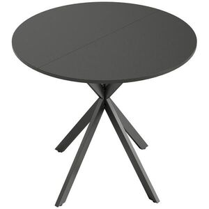 HOMCOM KUCHYŇSKÝ stůl kulatý černý 80/80/75 cm obraz