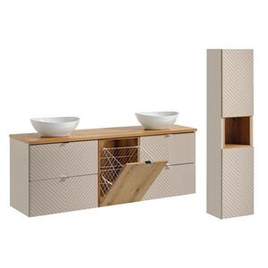Petits-meubles KOUPELNOVÝ NÁBYTEK 160.4cm Manoa 2er-Set Kašmír obraz