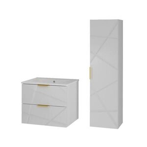 Petits-meubles KOUPELNOVÝ NÁBYTEK 60cm Aurora 2er-Set Bílá obraz