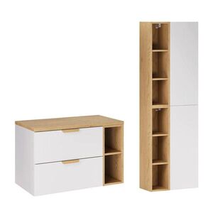 Petits-meubles KOUPELNOVÝ NÁBYTEK 80.6cm Oria 2er-Set Bílá obraz