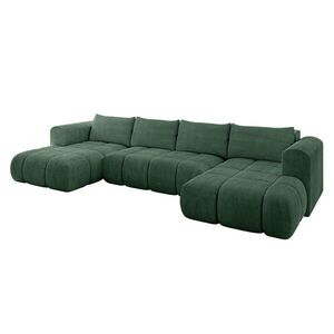 ALTDECOR SEDACÍ SOUPRAVA CLOUD-U 405x185x90 zelený manšestr obraz