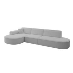 ALTDECOR ROHOVÁ SEDACÍ SOUPRAVA s otomanem vlevo MARI-L2 – 328 x 171 x 79 cm, světle šedá, buklé obraz