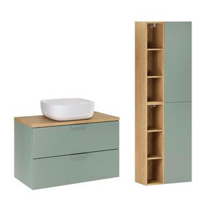 Petits-meubles KOUPELNOVÝ NÁBYTEK 80.6cm Oria 2er-Set Zelená obraz