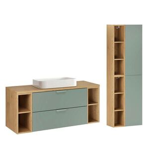 Petits-meubles KOUPELNOVÝ NÁBYTEK 120.6cm Oria 2er-Set Zelená obraz