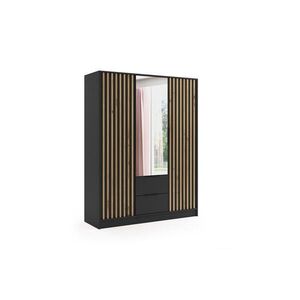 ALTDECOR ŠATNÍ SKŘÍŇ NERA – 150 cm – černá | dub artisan obraz