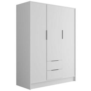 ALTDECOR ŠATNÍ SKŘÍŇ s křídlovými dveřmi KOLIN 150 x 200 cm bílá / bílá obraz