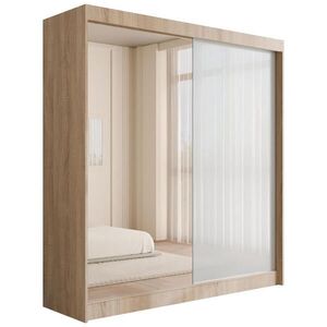 ALTDECOR ŠATNÍ SKŘÍŇ VESLI – 200 cm – Sonoma dub | bílá obraz