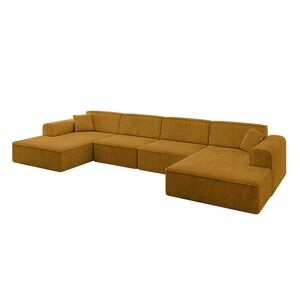 ALTDECOR SEDACÍ SOUPRAVA IREA-U2-v3 – 386 x 165 x 77 cm hořčicově žlutá obraz