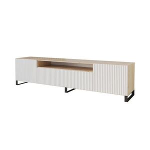 ALTDECOR NÍZKÁ KOMODA NOA-2-S 200 x 53 x 41 cm – Artisan / bílá obraz