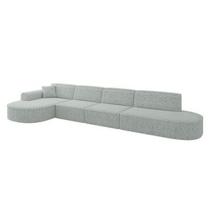ALTDECOR ROHOVÁ SEDACÍ SOUPRAVA s otomanem vlevo MARI-L3 – 413 x 171 x 79 cm, zelená látka obraz