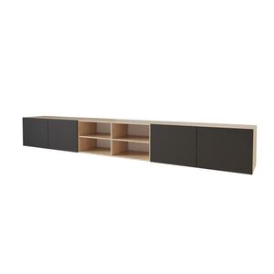 ALTDECOR NÍZKÁ komoda ELIO-W 3x100x40x40 cm – Artisan / černá obraz
