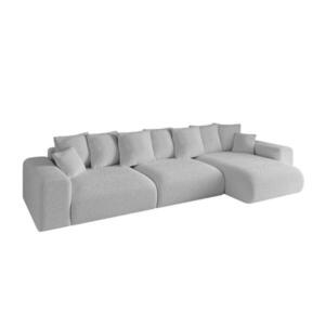 ALTDECOR ROHOVÁ SEDACÍ SOUPRAVA, otoman vpravo ESKAR-L2 364x176x72, světle šedá buklé obraz