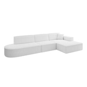 ALTDECOR ROHOVÁ SEDACÍ SOUPRAVA s otomanem vpravo IREA-L2-v4 – 327 × 165 × 77 cm, bílá obraz