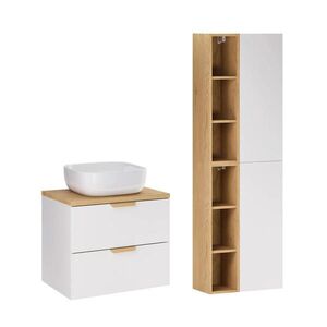 Petits-meubles KOUPELNOVÝ NÁBYTEK 60.6cm Oria 2er-Set Bílá obraz