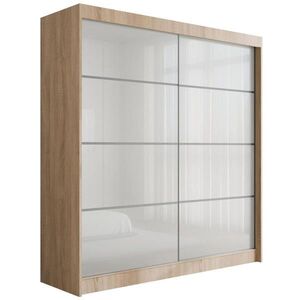 ALTDECOR ŠATNÍ SKŘÍŇ PEKA III – 200 cm – Sonoma dub | bílá obraz