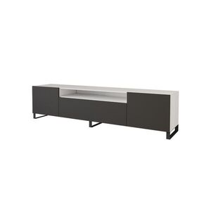 ALTDECOR NÍZKÁ komoda ELIO-S 200 x 53 x 41 cm – bílá / černá obraz